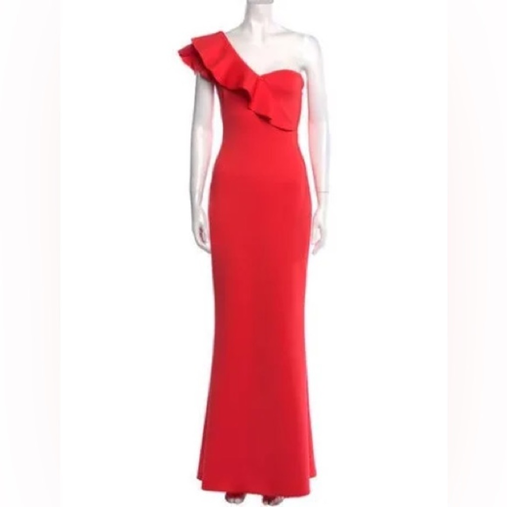 Black Halo EVE Bright Coral Formal Gown NWT - Picture 1 of 6